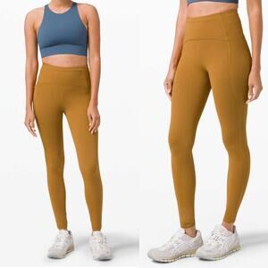 LULULEMON Swift Speed High Rise Reflective Tight Leggings in Spiced Bronze SZ 6
